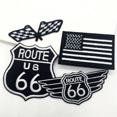 4pcs Embroidery Patches Appliques For Clothing DIY Iron On Patches For Clothes Jeans Jacket Accessories.
