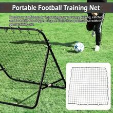 Red de rebote de fútbol ajustable - Objetivo de entrenamiento de fútbol portátil, - (Nota: Solo red de fútbol sin marco - Práctica interior/exterior, sistema de rebote de pelota, utilizado para mejorar la precisión y la fuerza) - Multicolor - Ver 3