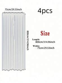 4 tấm - Vải khung vòm cưới màu trắng kích thước 315 inch * 30 inch, rèm vòm cưới màu trắng phù hợp cho lễ cưới, lễ đính hôn, trang trí rèm cửa, ngày Valentine, trang trí xích đu và phông nền, trang trí tiệc cô dâu, trang trí tiệc sinh nhật, sân khấu, cầu hôn, lều, trang trí bàn ghế cưới, trang trí hành lang, trang trí tiệc chiêu đãi. - trắng - Xem 13