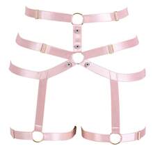 Đai nịt toàn thân Punk cho nữ, dây nịt thắt lưng, đồ lót, dây đai có thể điều chỉnh, phụ kiện Halloween cho điệu nhảy lồng - Nhiều màu - Xem 9