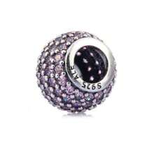 PANDORA 闪光粉色串珠手链，DIY 串珠，固定扣 791051PCZ - 淺粉色 - 查看 3