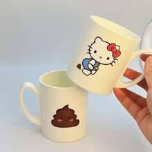 Sanrio 1 pieza Taza de enjuague de Hello Kitty de Sanrio de 350ml, taza linda y de moda, de vuelta a la escuela