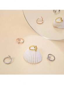 Cute Cat Themed Crochet Hook Set, Adjustable Crochet Tension Ring, All Season Knitting&Crochet Supplies, Open-Ended Crochet Hook, Adjustable Crochet Tension Ring,Ring Beginner Knitting Crochet Gift - Multicolor - View 7