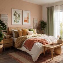 Topfinel 4 Packs Throw Pillow Covers For Couch, Velvet Rustic Retro Aesthetic Cushion Case Room Decor, Holiday Home Living Room Deocrative Square Pillow Case Machine Washable - 黃橙 - 查看 6