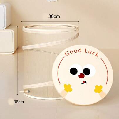 Cesta de lavandería linda y contenedor plegable de tela para almacenamiento de ropa sucia para baño y dormitorio, cesto de lavandería portátil y liviano para organización del hogar, cesto de lavandería plegable y transpirable para portador de ropa, organizador de armario multiusos, cesta de lavandería plegable duradera para dormitorio universitario y apartamento, solución de almacenamiento de lavandería fácil de transportar ideal para el armario de ropa de cama, decoración de la sala de lavandería, cama para mascotas y almacenamiento listo para viajar