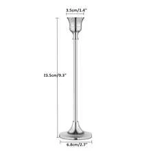 1/3 chân nến kim loại phong cách châu Âu sáng tạo cổ điển, thiết kế đơn giản, trang trí đám cưới, tiệc bar, phòng khách, trang trí phòng ăn - Bạc - Xem 13