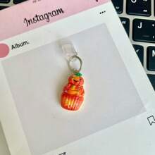 Fruit Halloween Resin Pendant Type-C Charging Port Dust Plug, Phone Charm, Phone Accessory, Suitable For Type-C Charging Port Smartphones, Tablets, Electronics, Phone Accessories, Device Protection, Fashion Accessory, Decorative Item, Accessory, Small Tool Enthusiasts