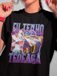 I Have ADHD T-Shirt Shirt Blouse Unisex Male Female 100% Cotton Top Premium Street Wear New Release Immediate Shipping Various Colors!! Plus Size - 黑色 - 查看 2