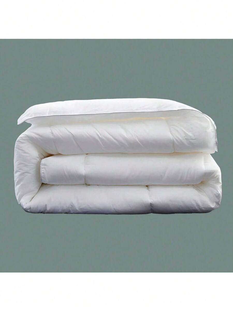 白色被子可机洗，超柔软，适合家庭、酒店、宾馆使用，单人床和双人床尺寸丝棉填充被子，防水
