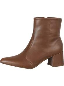 GiGiL Women's Boots, Elongated Toe, Short Shaft, Medium Thick Block Heel, Casual, Classic, Elegant, Comfortable - Lạc đà - Xem 2