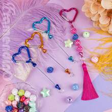 10pcs New DIY Jewelry Accessories Silicone Beads, Metal Beads, Keychain Buckle, Craft Toys For DIY Jewelry Making - Multicolor - View 5