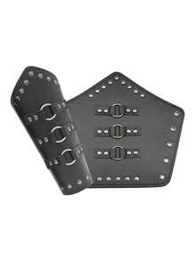 1 Bộ 3 chiếc thắt lưng và vòng tay phong cách Phục Hưng Viking thời Trung Cổ, Bộ phụ kiện cổ điển, Thích hợp cho trang phục hóa trang Halloween - A - Xem 5