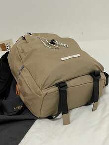 Backpack For Boys, Fashion Minimalist New Patchwork Design For Elementary, Middle, High School Students, College, Hiking, Travel Rucksack Large Capacity Bag - Multicolor - View 9