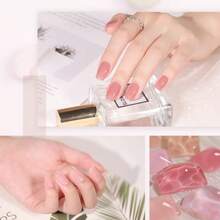 JEYJy Nude Pink Gel Nail Polis Set 6 Tranrent Seer Colors Soak Off UV Lig Cure Gel Polis Kit  Salon And Nail Art DIY At E