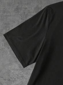 Red Love Loose Casual  Men's Short Sleeve Personalized Cartoon Print