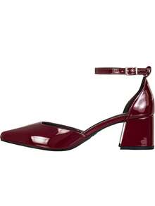 Women's Pumps GiGiL Pointed Toe Thick Heel Salomé Classic Fashion - Đỏ - Xem 3