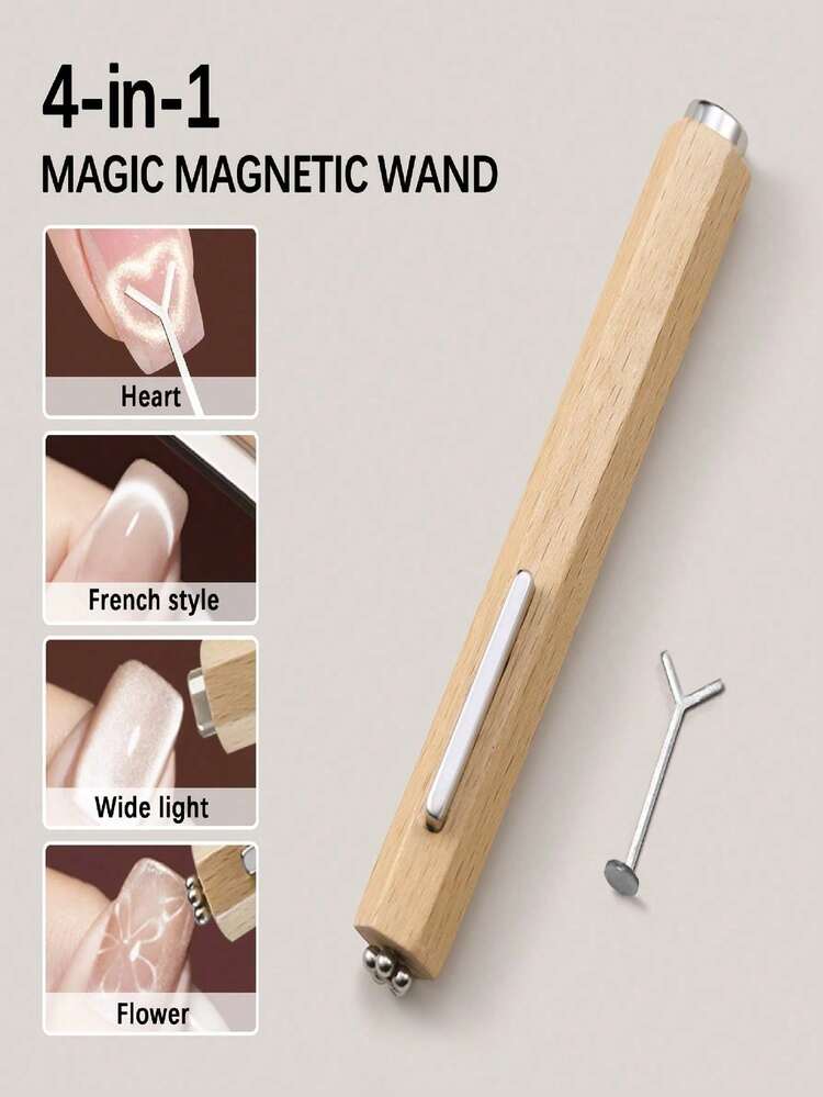 3-In-1 Cat Eye Effect Gel Nail Polish Magnetic Stick, Y-Shaped Cat Eye Design Tool (Usage: After Applying The Cat Eye Glue, Place The Magnet Close To The Nail For 5-10 Seconds And The Effect Will.)Multifunctional Gel Polishing Nail Art Tool Magnetic, Suitable For Home Salon Manicure DIY,Friend Gifts, Female Gifts, Manicure Cat's Eye Tools, Halloween Supplies, Travel Supplies, Christmas Supplies - Multicolor - View 7