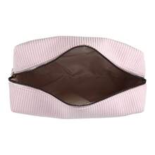 Women Durable Solid Color Cosmetic Bag For Vacation Camping Gym Travel - Pink - View 4