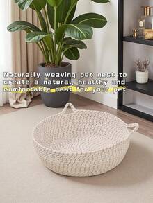 1PCHand-Woven Pet Cat Beds Are Scratch-Resistant And Wear-Resistant, Allowing You To Chew On The Cat Bed. They Are Suitable For All Four Seasons And Are Essential For Preventing Rollover. The Cat Scratch Board Is Both Suitable For Sleeping And Playing - Multicolor - View 2