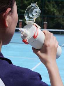 1pc 500ml/16.9oz Vacuum Flask With Handle, Insulated Water Bottle, Suitable For Cold/Hot Beverages, All Seasons, Gift ﻿