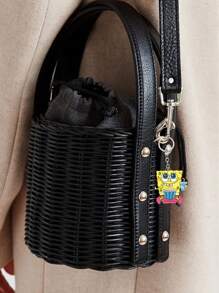 SPONGEBOB Spongebob SquarePants Cartoon Key Chains, Small Items, Bags, Pendants, Couple Transparent Acrylic Key Chains, Cartoon Rainbow Key Chains, Wallets, Schoolbags, Backpacks, Crossbody Bags, Bracelets, Luggage, Halloween, Christmas Gift Key Chains, Pendants, Birthday Gifts, Festival Gifts