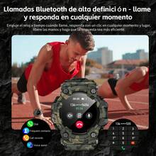LOKMAT ATTACK GT Smartwatch With Bluetooth Calling, Push Notifications, Call Reminders, Flashlight, Compass, Multi-Function, Heart Rate, Blood Oxygen, Sleep, Health Monitoring, IP68 Waterproof, Multiple Sports Modes, A Wide Range Of Dial Options, And A Triple-Proof Design. - ATTACK GT - View 5