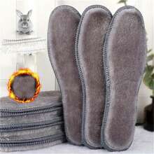 2pcs Self Heating Insoles Thermostatic Thermal Insole Faux Rabbit Fur Insole Winter Boots Pad Sole Thermal Insoles Plush Pads It Is Recommended To Take One Size Larger