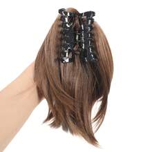 Synthetic Claw Clip In Ponytail Hair Extensions Diy Hairpiece Hair Bun Fake Blonde Hair False Pigtail For Women