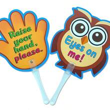 8pcs English Classroom Interactive Handheld Cards, Classroom Management Teacher Guidance Cards, Early Education Teaching Tools (Some May Be Random)