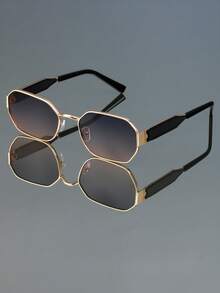 Kính thời trang hình chữ nhật gọng nhỏ cổ điển retro mới cho nam, phong cách Punk cá nhân hóa, lễ hội hip hop, tiệc tùng đường phố, sàn diễn thời trang - Nhiều màu - Xem 10