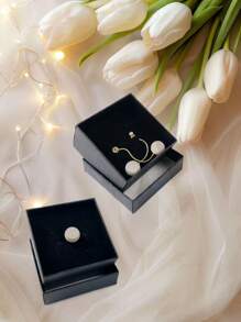 12 piezas Caja para aretes, Caja para aretes de botón y anillos, Caja de papel en stock para exhibición de joyas, Accesorios y caja de empaque de joyas para organización y almacenamiento de mujeres, Esenciales de viaje, Regreso a la escuela, Almacenamiento de dormitorio, Decoración de otoño