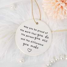 1 szt./5 szt. Niech będziesz dumny z pracy, którą wykonujesz, bombka z podziękowaniem za wyróżnienie, prezent dla pracownika, tekst z podziękowaniem, pamiątka z podziękowaniami dla nauczyciela