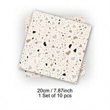 10/20 miếng gạch dán tường 20,32cm x 20,32cm, sàn vinyl tự dính DIY, thích hợp cho miếng dán gạch chống thấm nước có thể tháo rời (gạch Terrazzo) trong phòng tắm, phòng khách, phòng ngủ, nhà bếp và cầu thang - Nhiều màu - Xem 13