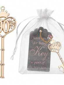 24 pezzi Apribottiglie a forma di chiave, regali per feste di compleanno di 15, 18, 21, 30, 40, 50, 60, 70, 80, 90, 65, 75, 85 anni, regali apribottiglie per birra, regali commemorativi per anniversari, decorazioni per feste, forniture per feste di Ognissanti e Natale - Multicolore - Visualizzare 7