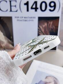 1 件简约海星圆点图案防水防震防滑 TPU 二合一软手机壳保护套适用于苹果手机 - 彩色 - 查看 4