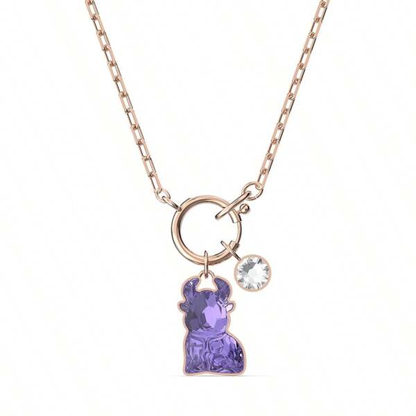 Swarovski Collier chaîne clavicule cristal Ox mignon SWAROVSKI ZODIAC, cadeau pour la fête des mères, Noël, petite amie, anniversaire, collier mode pour femmes