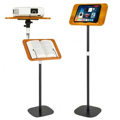 Adjustable FloorStanding Reading Stand, Multifunctional Music Or Book Holder With Detachable Tray, Height & Angle Adjustable, 6–8 Kg Capacity, Sturdy Carbon Steel For Home, Office & Living Room