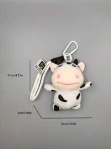 1 件女士迷你牛皮包饰物、钥匙扣 - 黑與白 - 查看 4