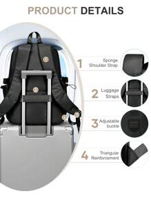 轻质防水尼龙面料防盗行李带设计个人女士背包书包书包休闲背包旅行背包适合女性和女孩大学生高中生，非常适合徒步旅行露营商务旅行度假假期大学户外礼物送给妈妈爸爸女儿朋友，开学第一天，大学背包