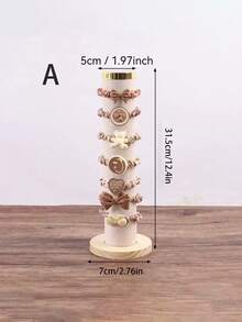 1个/2个装竖式头带、手镯、手表、珠宝展示架，女士礼品 - 彩色 - 查看 11