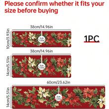 1pc/90pcs Winter, Poinsettia Flowers Printed Faucet, Water-Absorbing Drying Mat, Retro Coffee Water-Absorbing Quick-Drying Mat, Rubber-Based Toilet And Kitchen Countertop Faucet Water-Absorbing Drying Mat, Suitable For Faucets Used In Offices, Commercial Farms And Homes, Decorative Store Kitchen Decorations