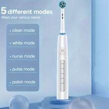 New Model Rotating Round-Head Electric Toothbrush - Fully Automatic, Waterproof, Soft-Bristled, Smart Magnetic Suspension, Home-Use Toothbrush, USB Rechargeable