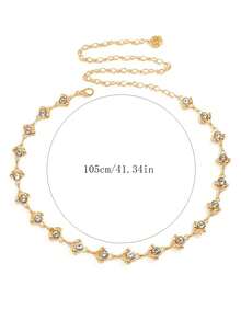 2 件套水钻和水钻装饰腰链，甜美可爱，双色，可用作友谊手链，秋季，万圣节 - 彩色 - 查看 2