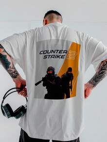 Shirt Unisex CS2 Elite Ops Astro Strewear Overzised DTF Ref-3403 - trắng - Xem 1