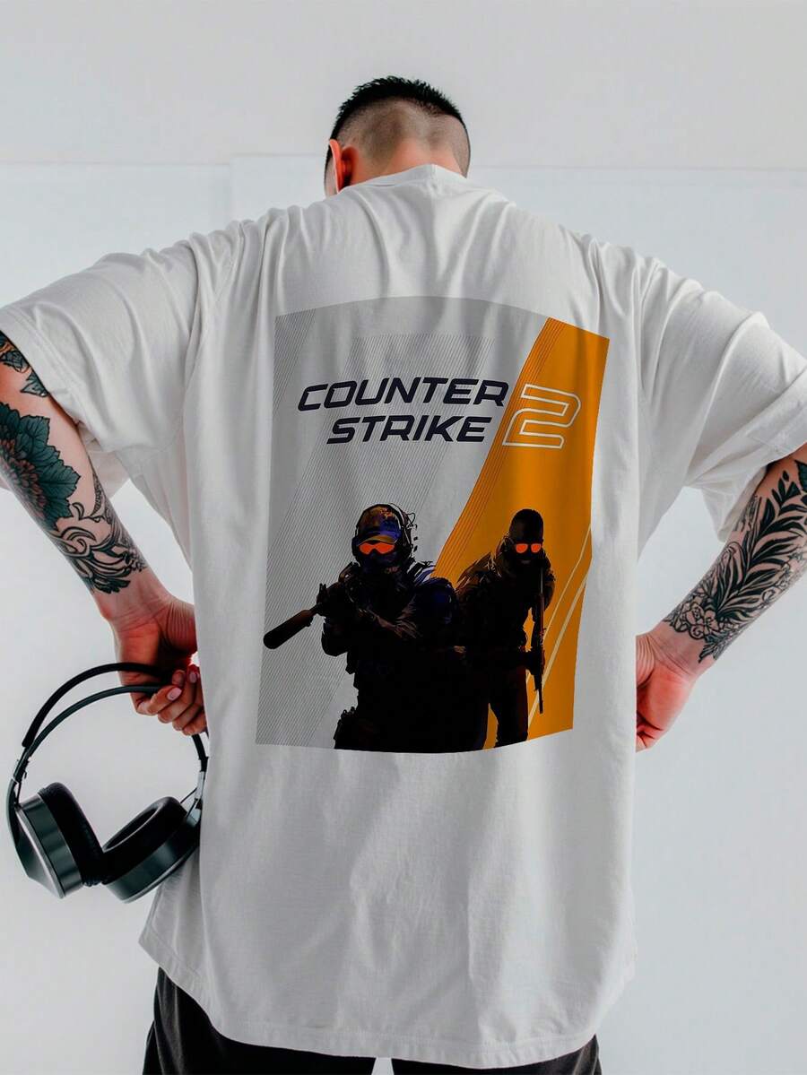 Shirt Unisex CS2 Elite Ops Astro Strewear Overzised DTF Ref-3403 - trắng - Xem 1