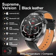 2025新款男士运动健身智能手表GT5 Max，1.85英寸AMOLED全触控彩色屏幕，GPS运动轨迹，合金表壳，指南针，多种运动模式，健身追踪手表，无线通话，语音助手，410mAh电池，音乐控制，NFC近场通信，睡眠监测，女士智能手表，GT4智能手表升级版，兼容安卓系统，理想的礼物，生日礼物，父亲节礼物，母亲节礼物。