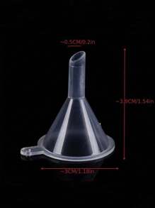 20pcs Mini Plastic Funnels - Suitable For Perfume, Essential Oils And Crafts | Transparent Liquid Filling Tool - Multicolor - View 6