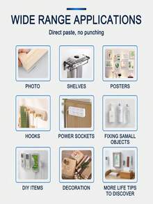 1 rolka dwustronnej taśmy Nano Strong – mocny, usuwalny klej, przezroczysty i bezśladowy, nie pozostawia śladów, nadaje się do dywanów, ramek na zdjęcia, plakatów, do domu/biura/na zewnątrz – polecana w reklamach telewizyjnych, niewidoczna naklejka do montażu na ścianie, wielokrotnego użytku, niezbędna dla entuzjastów majsterkowania