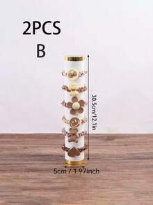 1个/2个装竖式头带、手镯、手表、珠宝展示架，女士礼品 - 彩色 - 查看 23