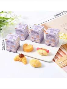 1个最新盲盒慢回弹减压玩具——烘焙饺子，祝你好运礼物 - 颜色随机，完美礼物，生日礼物，理想礼物，惊喜礼物，节日礼物，万圣节礼物，圣诞节礼物，游戏玩家礼物，复活节礼物 - 彩色 - 查看 6